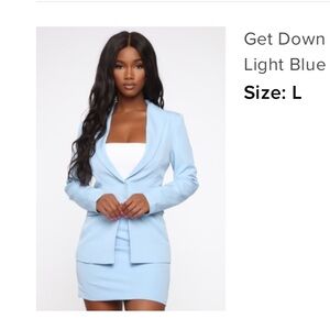 Fashion nova blazer/ skirt set